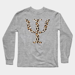 Psi Cheetah Letter Long Sleeve T-Shirt